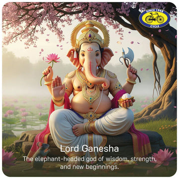 Lord Ganesha: The elephant-headed god of wisdom, strength, and new beginnings