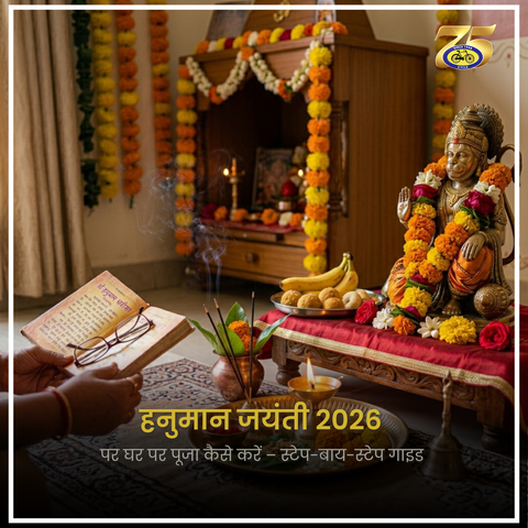 हनुमान जयंती 2026 पर घर पर पूजा कैसे करें – स्टेप-बाय-स्टेप गाइड (Hanuman Jayanti 2026 Par Ghar Par Puja Kaise Karein – Step-by-Step Guide)