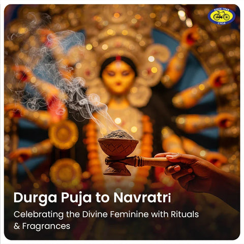 Durga Puja and Navratri: Celebrating the Divine Feminine with Rituals, Joy, and Fragrance