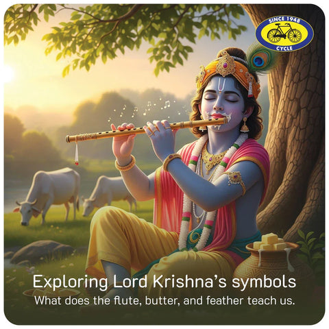 Exploring Krishna’s symbols: What do his flute, butter, and feather teach us?