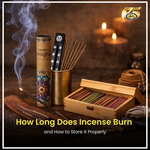 Incense sticks burning, and proper storage methods