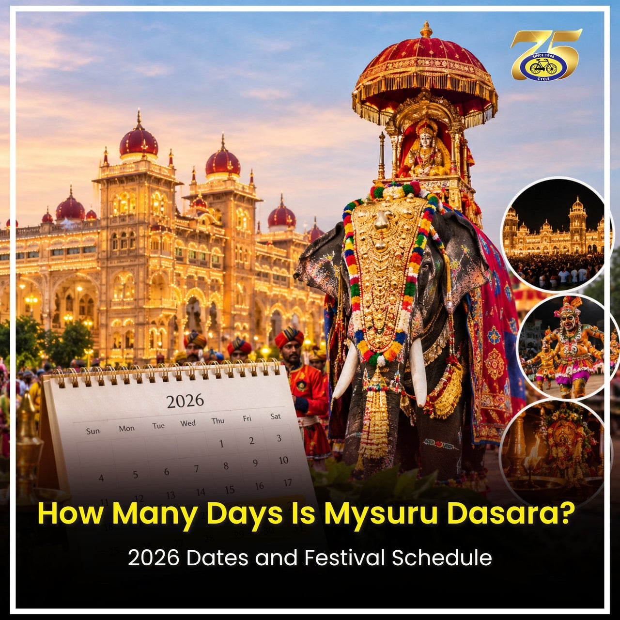 How Many Days Is Mysuru Dasara? 2026 Dates & Schedule – Cycle.in