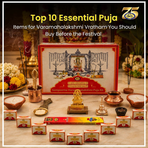 Top 10 Essential Puja Items for Varamahalakshmi Vratham You Should Buy Before the Festival