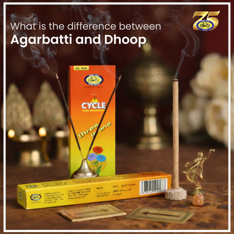 difference between agarbatti and dhoop?