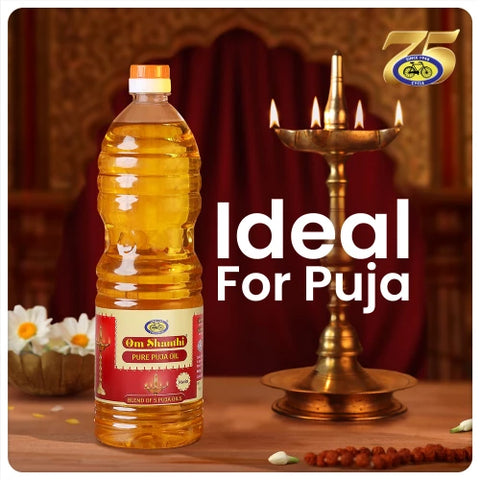 Which is the best oil for Pooja at home?