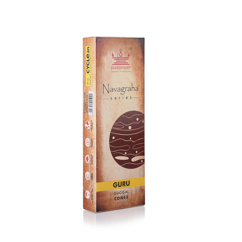 Navagraha Series – Guru Guggal Cones (Charcoal-free & Bambooless Cones)