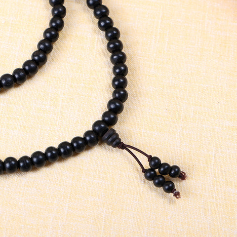 Karungali Mala 6mm Beads with Sumeru Bead Govt Certified Original