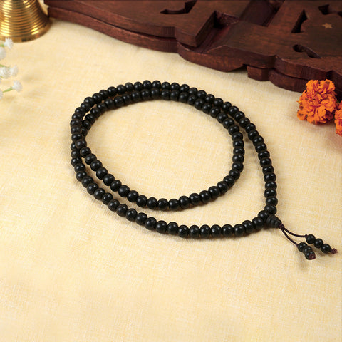 Karungali Mala 6mm Beads with Sumeru Bead Govt Certified Original