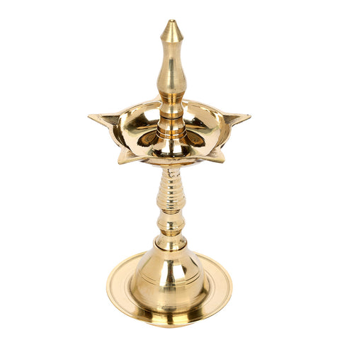 5.5-6 Inch Beautiful Brass Kerala Inauguration Diya Deepam