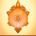Handmade Jackfruit Wood Koorma Asana Peeta for Hindu Puja and Temple Rituals