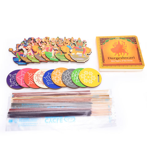 Durgeshwari Navaratri Pack with Book – Celebrating the Nine Divine Forms of the Goddess