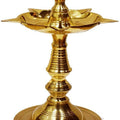 Traditional Brass Kerala Diya (6.5 Inch) Puja Store Online Pooja Items Online Puja Samagri Pooja Store near me www.satvikstore.in