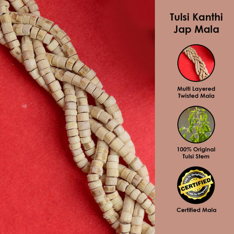 100% Original Tulsi Multi Layer Twisted Kanthi Mala