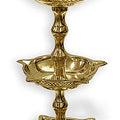 Brass 5 Step Peacock Inauguration Diya Puja Store Online Pooja Items Online Puja Samagri Pooja Store near me www.satvikstore.in
