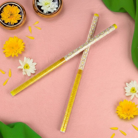 Handcrafted Designer Wooden Dandiya Sticks