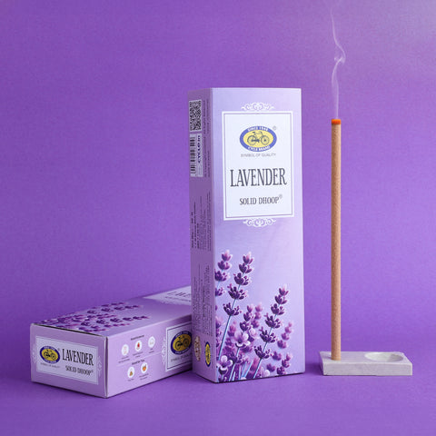 Lavender Bambooless Solid Dhoop