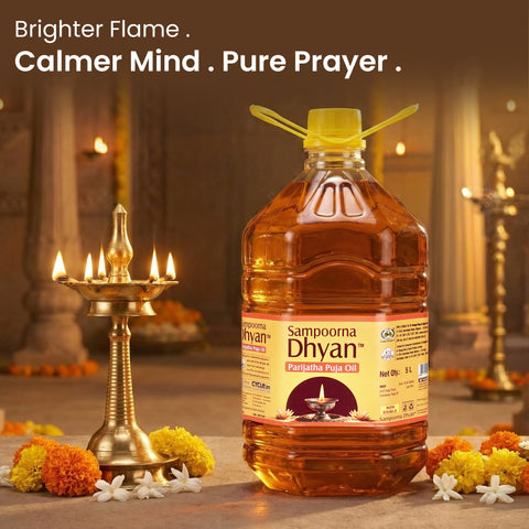 5 ltr Parijatha Puja Oil - Sampoorna Dhyan