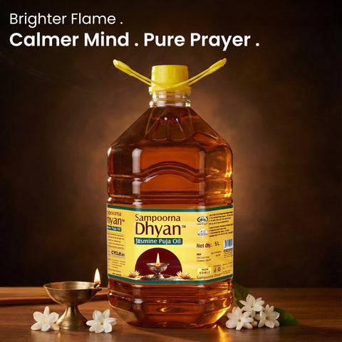 5 Ltr Jasmine Puja Oil - Sampoorna Dhyan