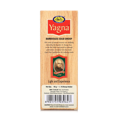 Yagna Premium Bambooless Solid Dhoop Sticks