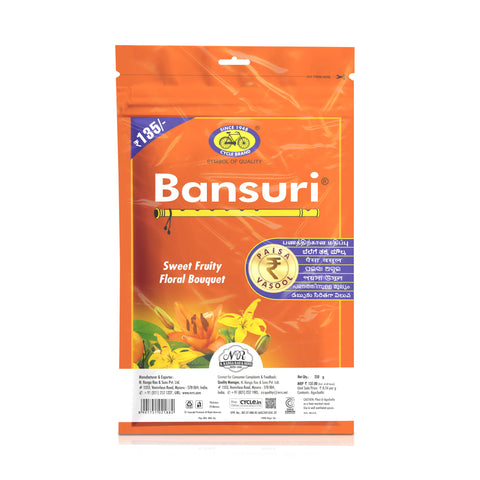 Bansuri Agarbatti Combo Pack of 4 - Classic, Melody, Beats, Vibe Incense Sticks (250gm per pack)