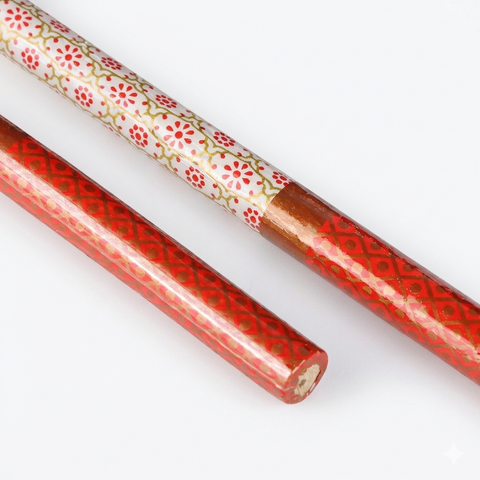 Handcrafted Designer Wooden Dandiya Sticks