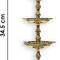 Brass 5 Step Peacock Inauguration Diya Puja Store Online Pooja Items Online Puja Samagri Pooja Store near me www.satvikstore.in