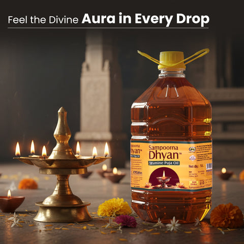 5 Ltr Jasmine Puja Oil - Sampoorna Dhyan