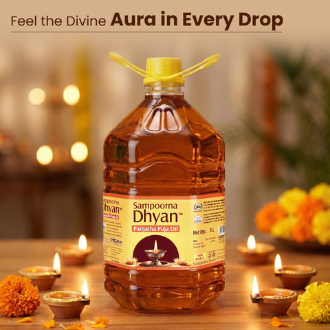 5 ltr Parijatha Puja Oil - Sampoorna Dhyan