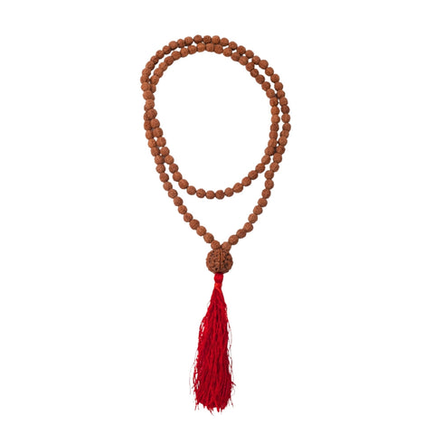 5 Mukhi Rudraksh Mala with Sumeru Bead