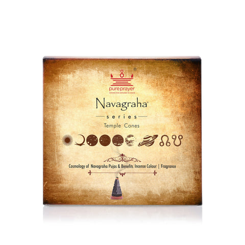 Navagraha Series Temple Cones – Pack of 9 Fragrances (Charcoal-free, Bambooless Cones)