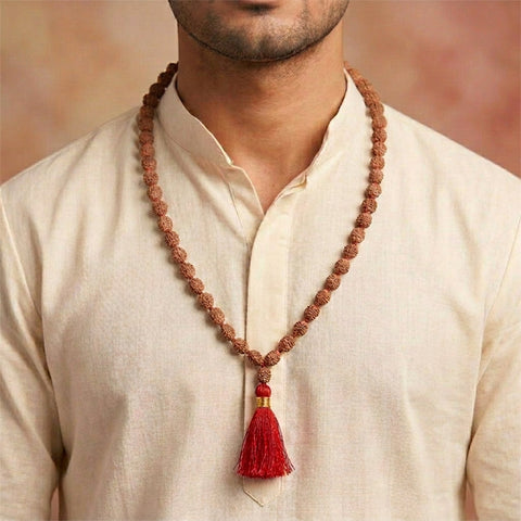 3 Mukhi Rudraksha Mala