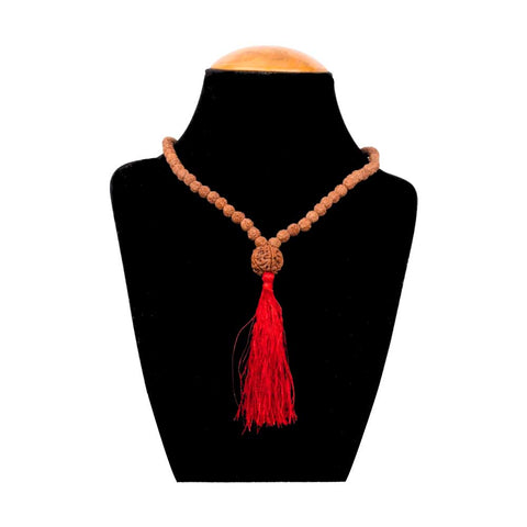 5 Mukhi Rudraksh Mala with Sumeru Bead