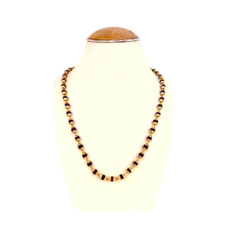 5 Mukhi Golden Capping Natural Rudraksha Mala 100% Original & Certified