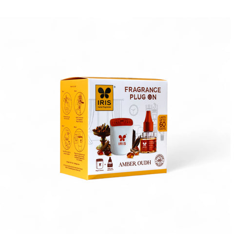 IRIS Amber Oudh Fragrance Plug on | Lasts Up to 60 Days