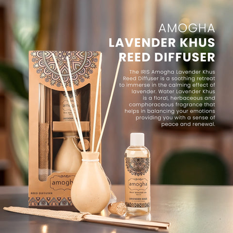 IRIS Amogha Lavender Khus Reed Diffuser