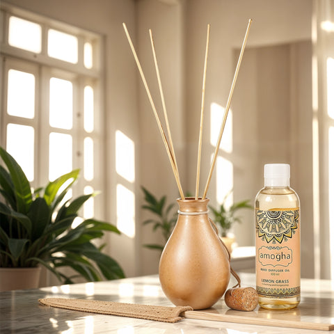 Amogha Lemon Grass Reed Diffuser Set