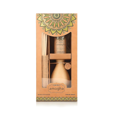 Amogha Lemon Grass Reed Diffuser Set