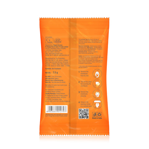 Citrus Sunrise Aroma Tag | Spill-Free Freshness Anywhere