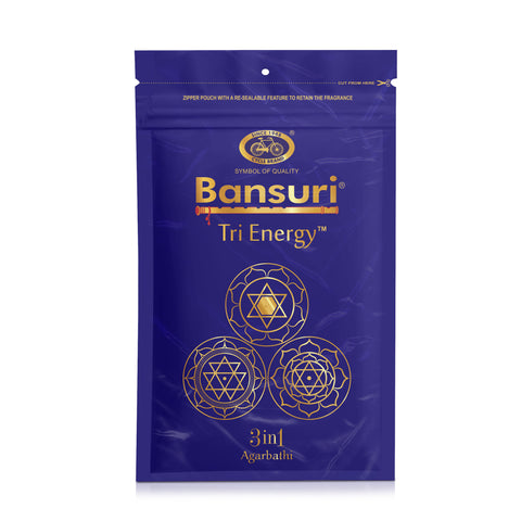 Bansuri 3 in 1 Tri Energy Agarbathi | Fruity, Floral, Perfumic Incense