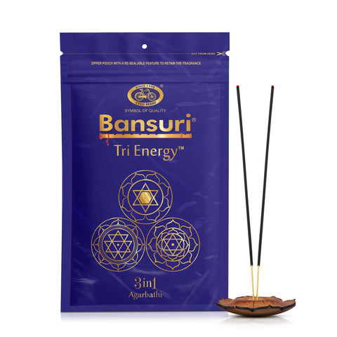 Bansuri 3 in 1 Tri Energy Agarbathi | Fruity, Floral, Perfumic Incense