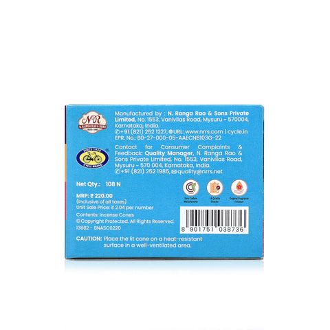 Bansuri 6-in-1 Fragrant Incense Cones | Multi-Fragrance Pack with 108 cones