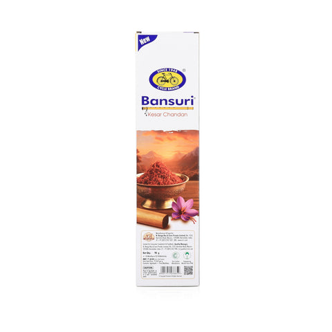 Bansuri Kesar Chandan Agarbathi | Luxury Saffron Sandal Incense