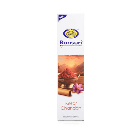 Bansuri Kesar Chandan Agarbathi | Luxury Saffron Sandal Incense