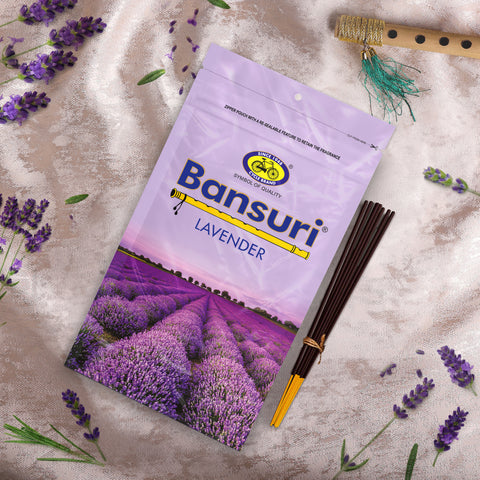 Bansuri Lavender Agarbatti (120 g)