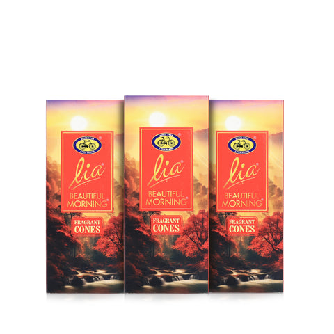 Beautiful Morning Pack of 3 Incense Cones - Lia Connoisseur Series