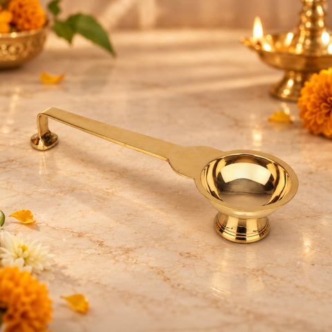 Brass Dhoop Dani For Pooja Rituals