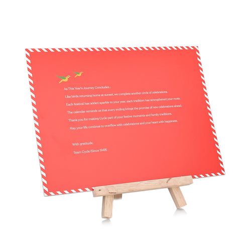 2026 Indian Festivals & Holidays Desk Calendar | Monthly Planner