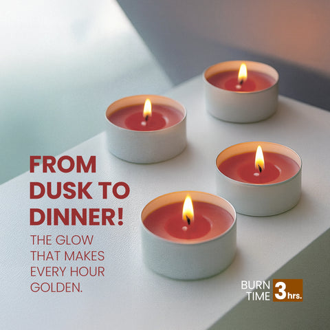 IRIS Celeste Rose Gold Scented Tealight Candles