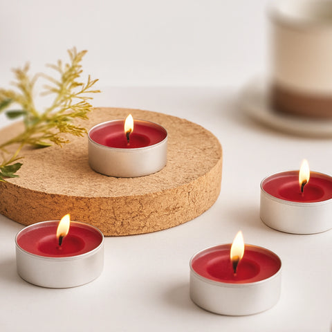 IRIS Celeste Rose Gold Scented Tealight Candles