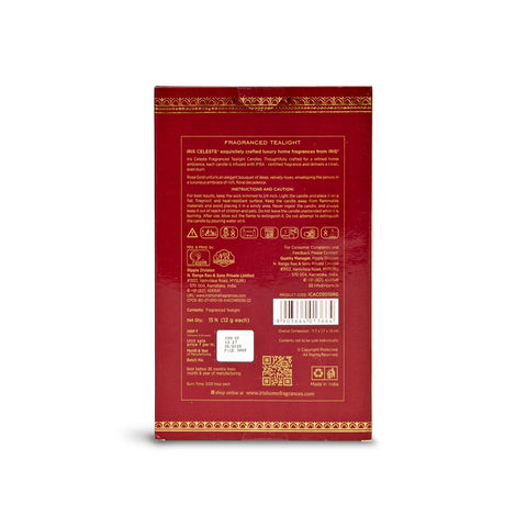 IRIS Celeste Rose Gold Scented Tealight Candles